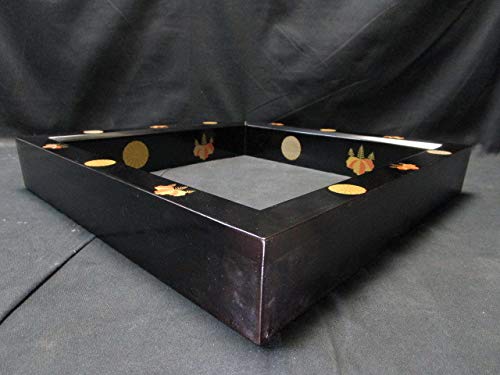 Amazon.co.jp: L12244【塗師『木村表哲作』真塗炉縁】高台寺蒔絵菊の御